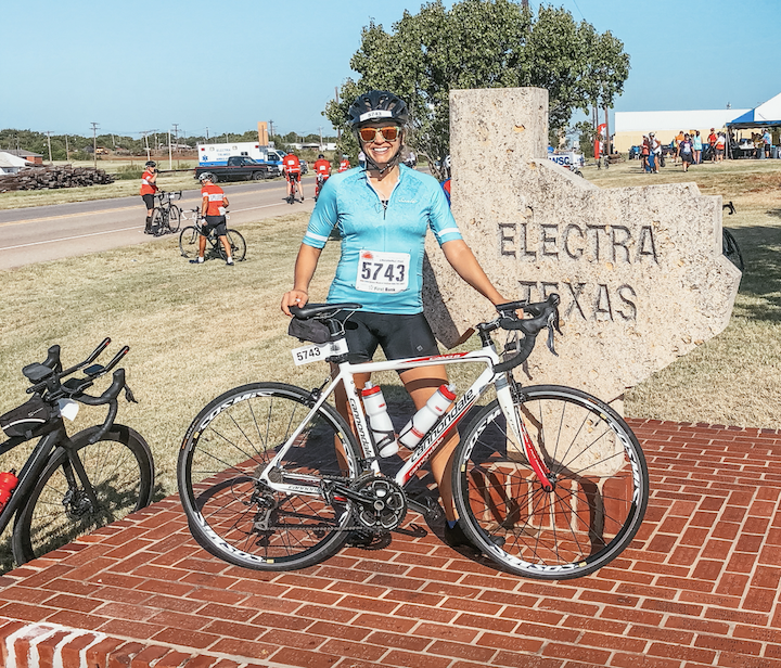 Jeri Walden at the Hotter N Hell Hundred Ride