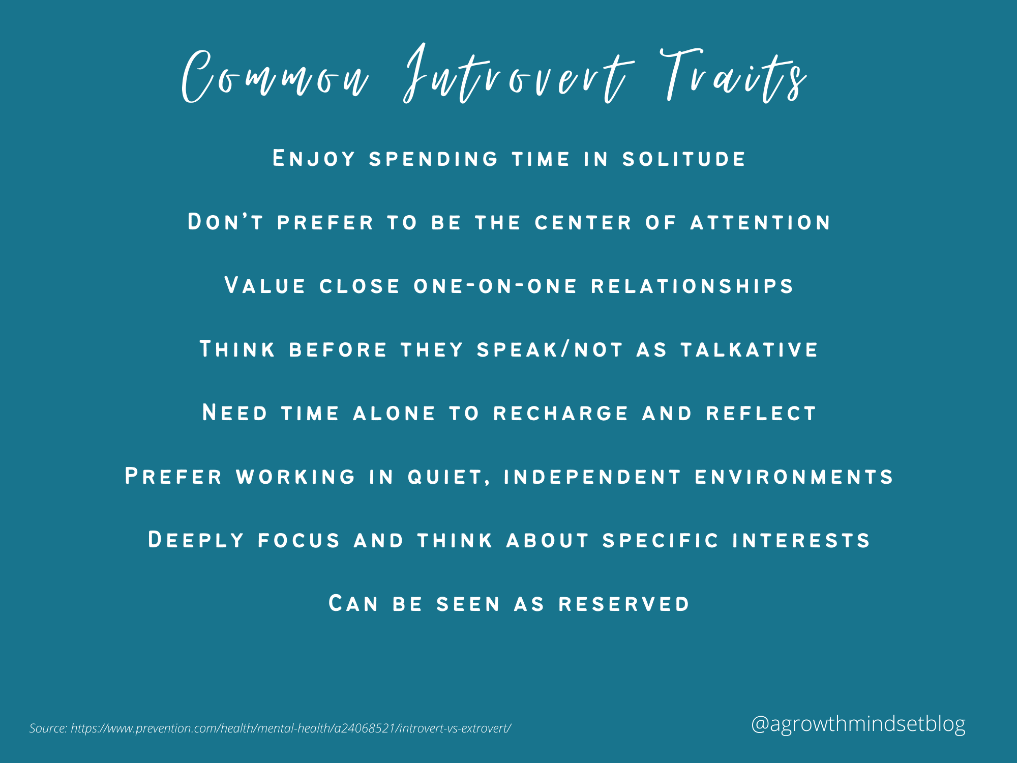 Reclusive Introvert Learning I was an Introvert Freed Me – A Growth Mindset